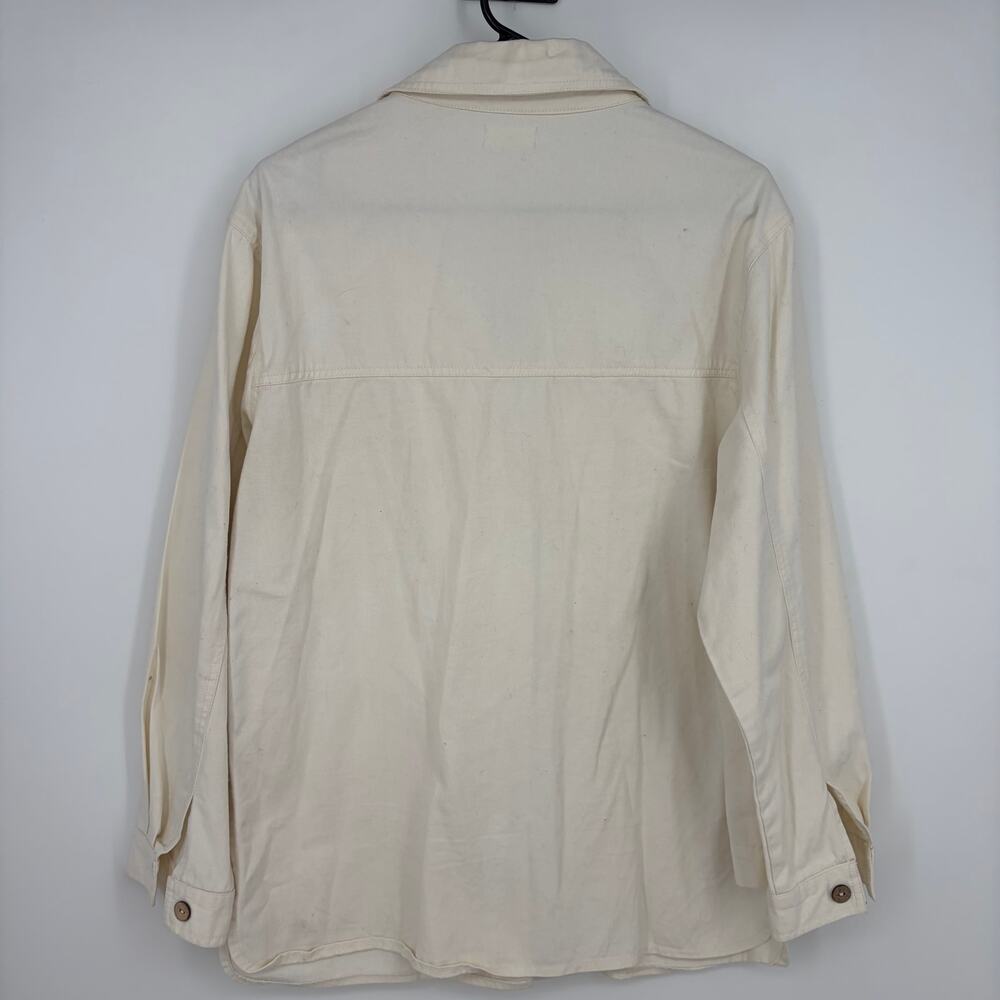 World Market Women's Ecru Beige Boyfriend Jacket with Pockets Size L/XL - Picture 7 of 7